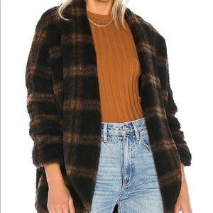 NEVER WORN Amanda Uprichard Aspen Cardi - Brown/Black